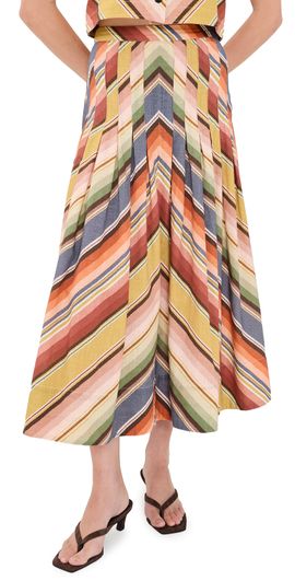 THE GREAT. THE GREAT. The Rhythm Skirt Davenport Stripe