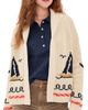THE GREAT. THE GREAT. The Sailboat Lodge Cardigan Cream - 1