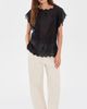 THE GREAT. THE GREAT. The Scalloped Eyelet Tunic Black - 5