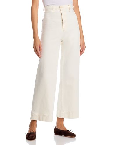 The Great. The Great. The Seafair High Rise Ankle Flare Jeans in Vintage Stone
