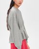 THE GREAT. THE GREAT. The Slouchy Corset Sweatshirt Varsity Grey - 4