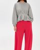 THE GREAT. THE GREAT. The Slouchy Corset Sweatshirt Varsity Grey - 5