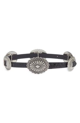 THE GREAT. THE GREAT. The Tooled Leather Concho Belt