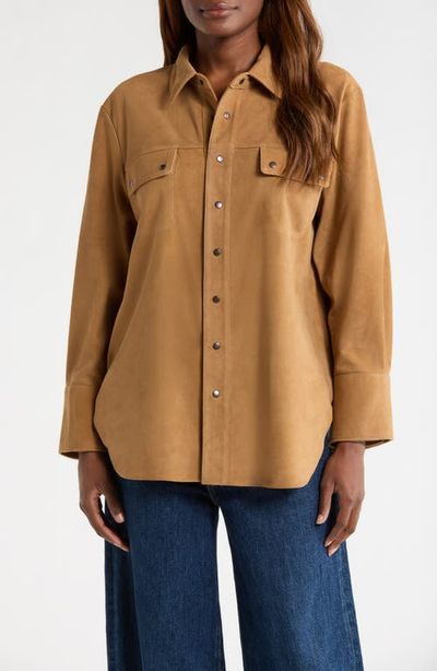 THE GREAT. THE GREAT. The Traveler Suede Jacket