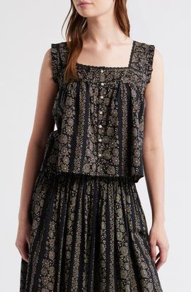 THE GREAT. THE GREAT. The Victorian Lace Trim Tank
