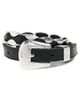 THE GREAT. THE GREAT. The Western Hardware Belt Black with Silver - 1