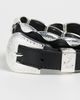 THE GREAT. THE GREAT. The Western Hardware Belt Black with Silver - 5