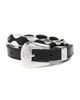 THE GREAT. THE GREAT. The Western Hardware Belt Black with Silver - 6