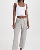 THE GREAT. THE GREAT. The Wide Leg Cropped Sweatpants Varsity Grey 0 - 5