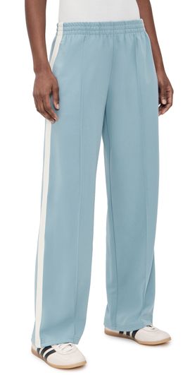 THE GREAT. THE GREAT. The Wide Leg Track Pants Robin Blue