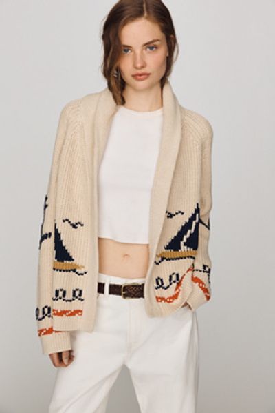 THE GREAT. The Sailboat Cardigan Sweater