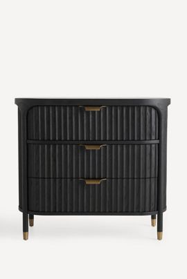 The Isla Collection by Anthropologie The Isla Fluted-Wood Three-Drawer Dresser