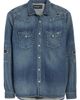 The Kooples The Kooples Distressed Denim Western Shirt - 5