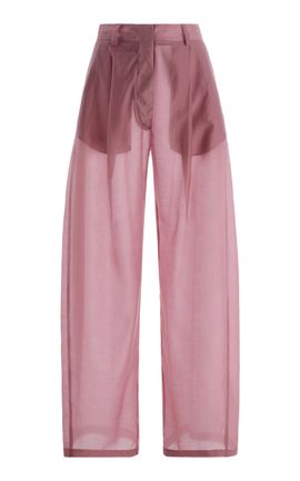The Latest The Latest Billie Pleated Muslin WideLeg Trousers