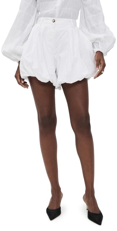 The Latest The Latest Dafne Popeline Fermo Shorts White