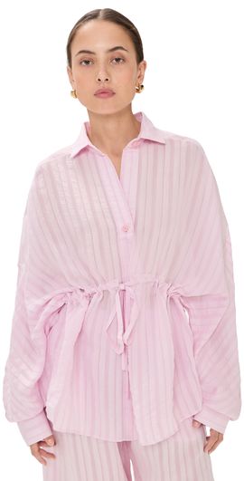 The Latest The Latest Dalida Fluid Stripe Shirt Pink