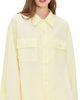 The Latest The Latest Daria Crinkled Effect Shirt Light Yellow - 1