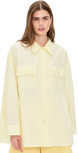 The Latest The Latest Daria Crinkled Effect Shirt Light Yellow