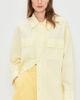 The Latest The Latest Daria Crinkled Effect Shirt Light Yellow - 2