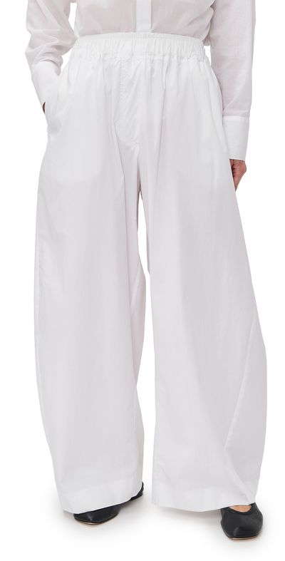 The Latest The Latest Dora Petite Popeline Trousers White