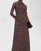 The Latest The Latest Dori Poplin Maxi Dress Brown - 2