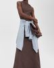 The Latest The Latest Dori Poplin Maxi Dress Brown - 5