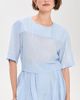 The Latest The Latest Dulce Mussolina Rigata Top Light Blue - 2