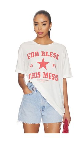 The Laundry Room The Laundry Room God Bless This Mess Oversized Tee