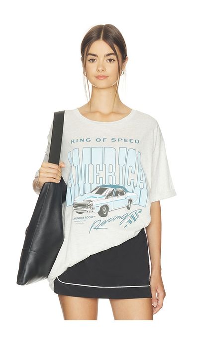 The Laundry Room The Laundry Room King Of Speed America Racing Oversized Tee