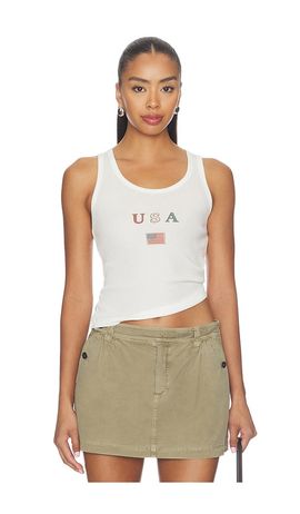 The Laundry Room The Laundry Room Lil Usa Flag Rib Tank