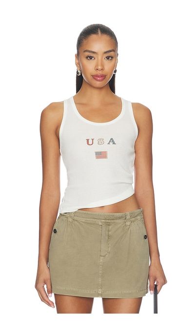 The Laundry Room The Laundry Room Lil Usa Flag Rib Tank