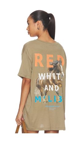 The Laundry Room The Laundry Room Red White And Malibu Oversized Tee