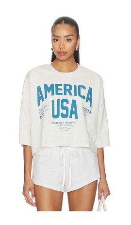 The Laundry Room The Laundry Room Welcome To America Crop Jumper