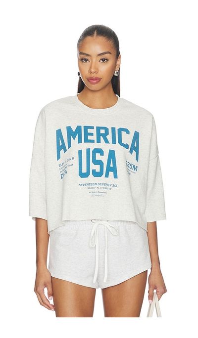 The Laundry Room The Laundry Room Welcome To America Crop Jumper