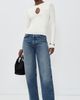 The Line by K The Line by K Demi Long Sleeve Keyhole Top White - 5