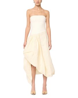 linen white dress midi Romilly Linen Midi Dress main image 0