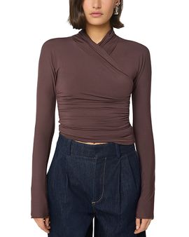 The Line By K The Line by K Felix Ruched Long Sleeve Top