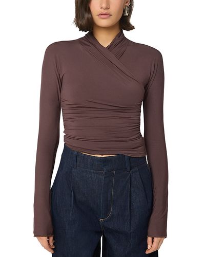 The Line By K The Line by K Felix Ruched Long Sleeve Top