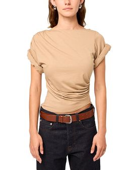 The Line By K The Line by K Francine Pleated Short Sleeve Tee