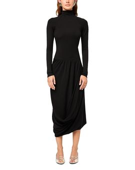 The Line By K The Line by K Open Back Draped Long Sleeve Dress