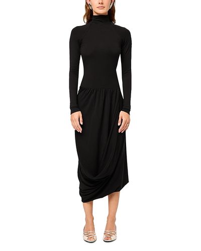 The Line By K The Line by K Open Back Draped Long Sleeve Dress