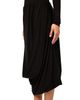 The Line By K The Line by K Open Back Draped Long Sleeve Dress - 4