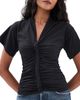 The Line by K The Line by K Penelope Twist Detail T-Shirt Black - 1