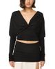 The Line By K The Line by K Selvie Pleated Batwing Top - 1
