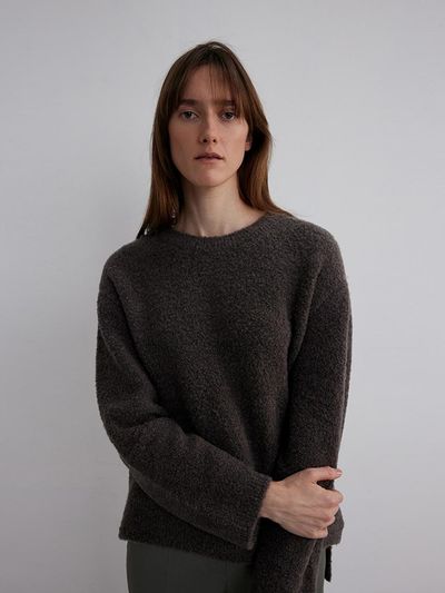 The Loom BABY ALPACA PULLOVER SWEATER [BROWN]