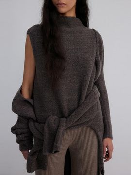 The Loom BABY ALPACA VEST [BROWN]