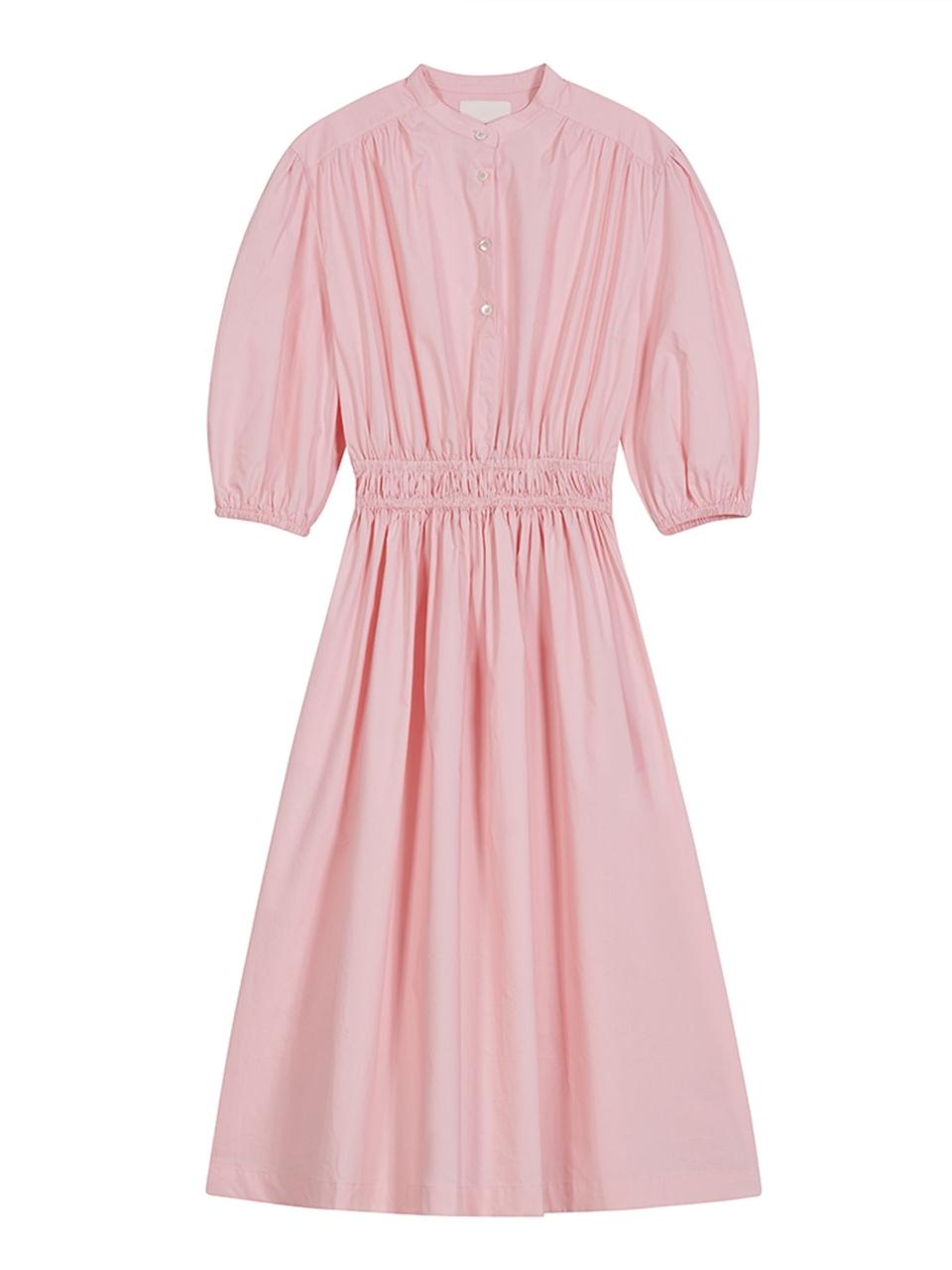 The Loom BAND COLLAR DRESS [PINK]