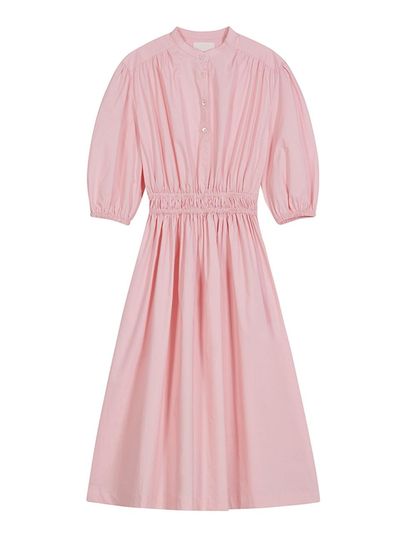 The Loom BAND COLLAR DRESS [PINK]