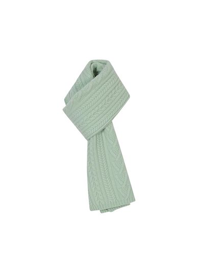 The Loom CABLE MUFFLER SCARF [GREEN]