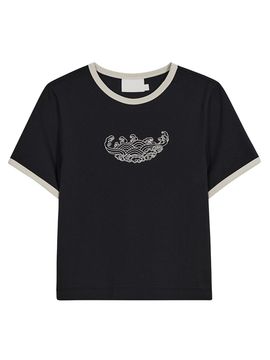 The Loom COLORATION EMBROIDERED TEE [BLACK]